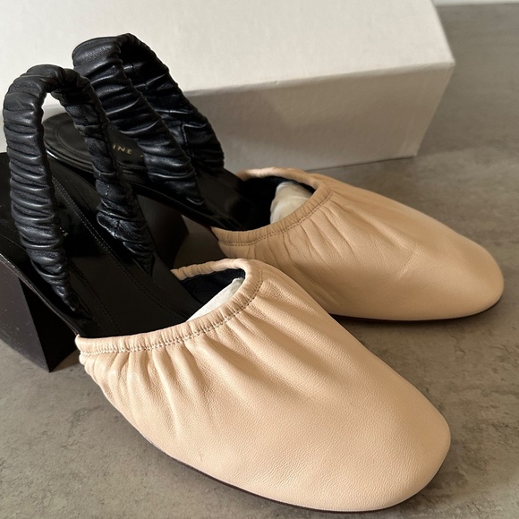 Celine Ballerina Nappa Soft Lamb Leather Slingback - Picture 8 of 8